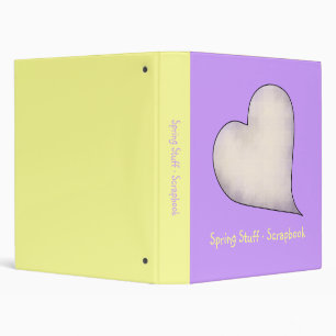Spring Stuff · Purple Heart 3 Ring Binder
