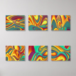 Spring Summer Autumn Flowers Magic Acrylic Photo Tile