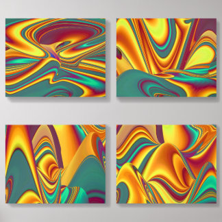 Spring Summer Autumn Flowers Magic Acrylic Photo Tile