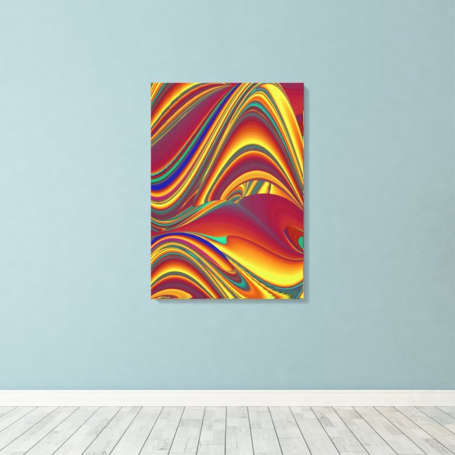 Spring Summer Autumn Flowers Magic Canvas Print (Insitu(Wood Floor))