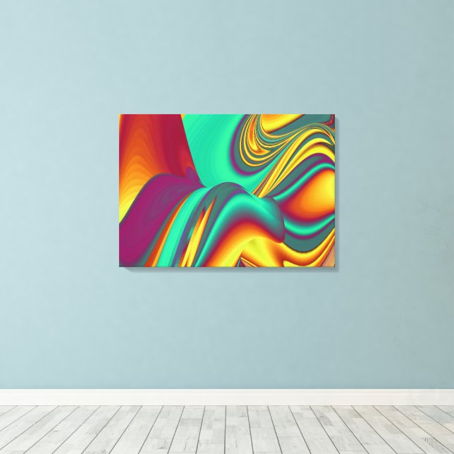 Spring Summer Autumn Flowers Magic Canvas Print (Insitu(Wood Floor))