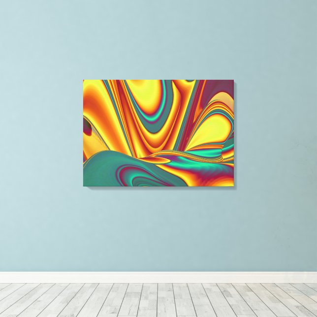 Spring Summer Autumn Flowers Magic Canvas Print (Insitu(Wood Floor))