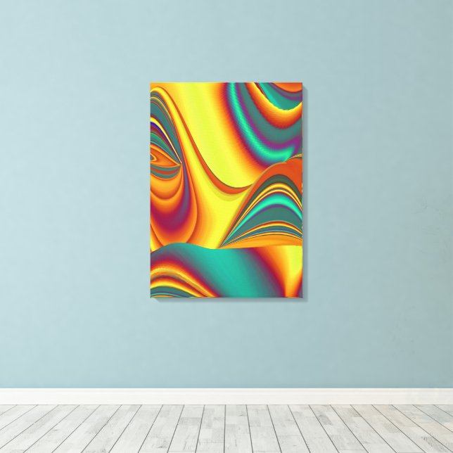 Spring Summer Autumn Flowers Magic Canvas Print (Insitu(Wood Floor))