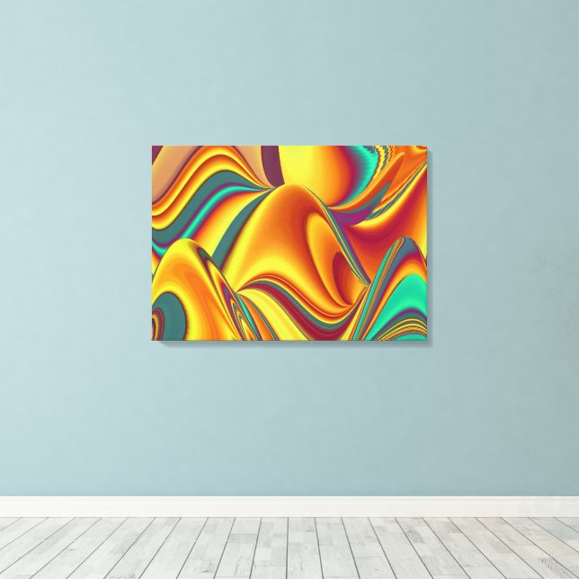 Spring Summer Autumn Flowers Magic Canvas Print (Insitu(Wood Floor))