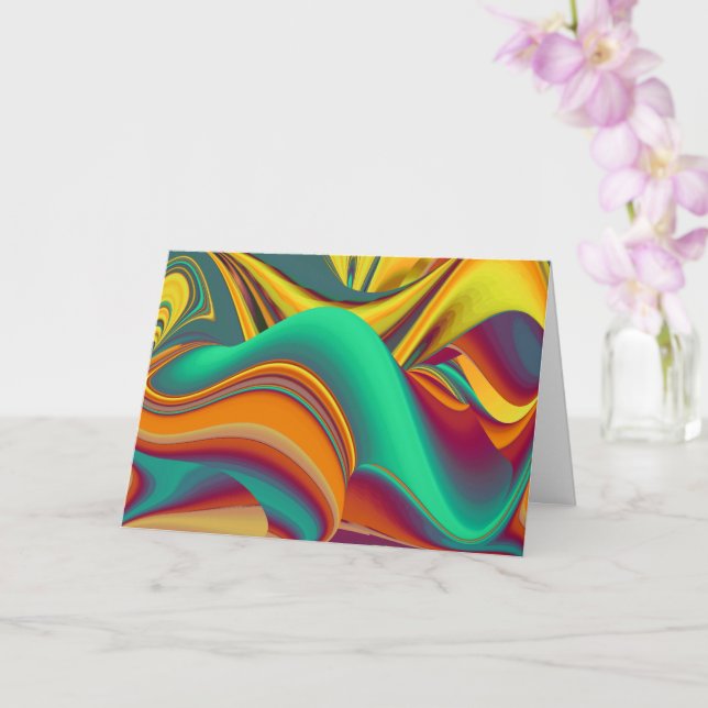 Spring Summer Autumn Flowers Magic Card (Orchid)