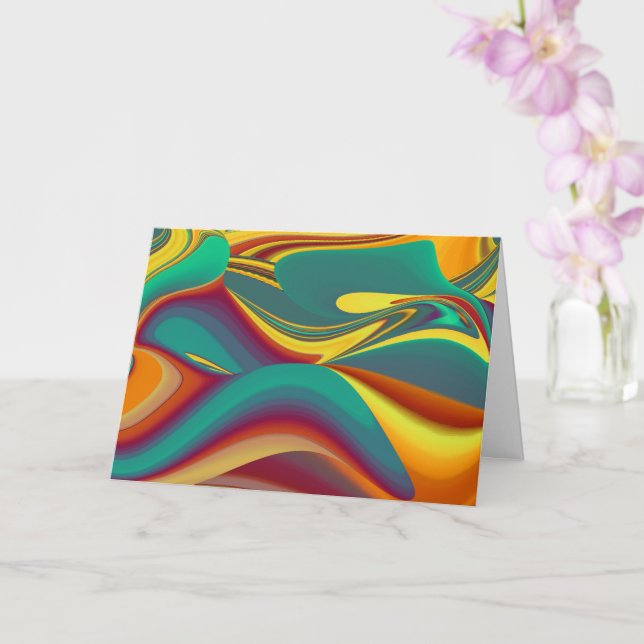 Spring Summer Autumn Flowers Magic Card (Orchid)