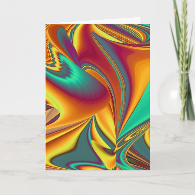 Spring Summer Autumn Flowers Magic Card (Front)