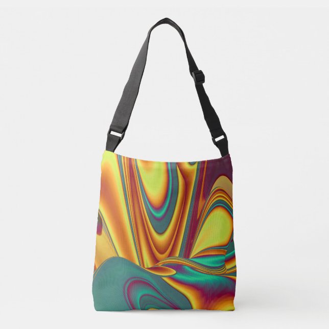 Spring Summer Autumn Flowers Magic Crossbody Bag (Front)