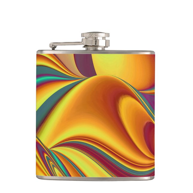 Spring Summer Autumn Flowers Magic Flask (Front)