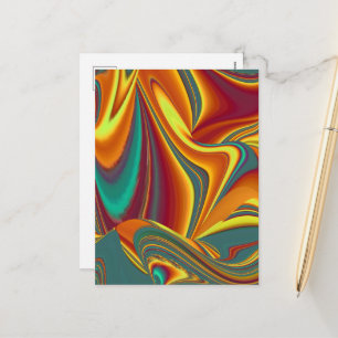 Spring Summer Autumn Flowers Magic Holiday Postcard
