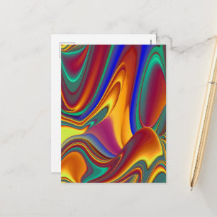 Spring Summer Autumn Flowers Magic Holiday Postcard