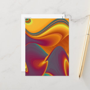 Spring Summer Autumn Flowers Magic Holiday Postcard