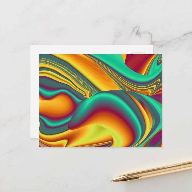 Spring Summer Autumn Flowers Magic Postcard (Front/Back In Situ)