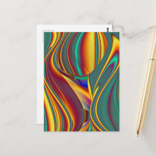 Spring Summer Autumn Flowers Magic Postcard