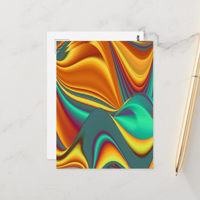 Spring Summer Autumn Flowers Magic Postcard (Front/Back In Situ)