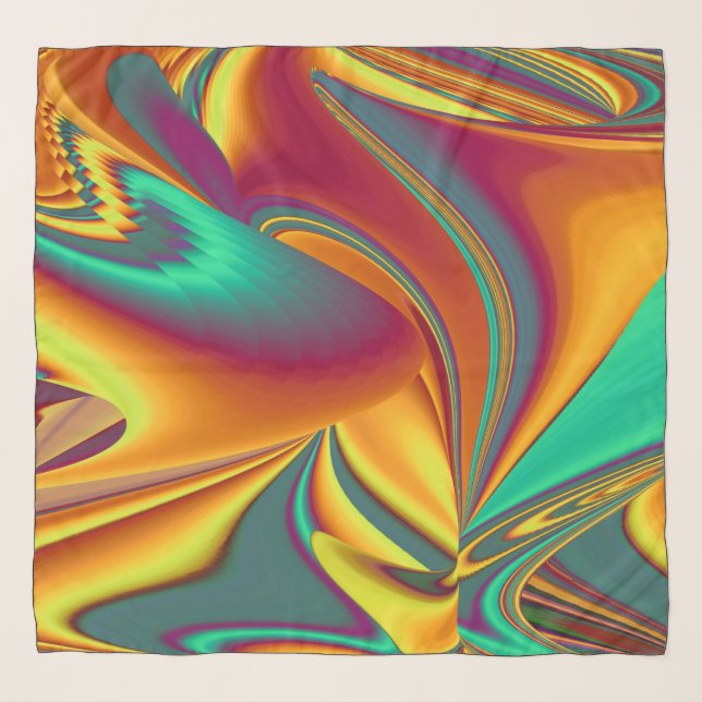 Spring Summer Autumn Flowers Magic Scarf (Front)