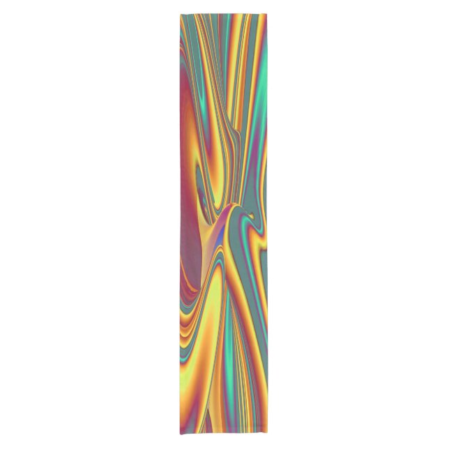 Spring Summer Autumn Flowers Magic Short Table Runner (Front)