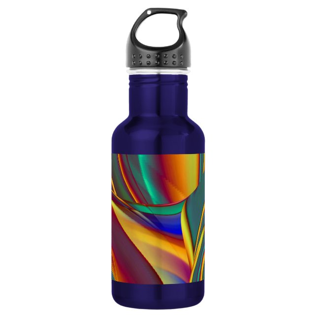 Spring Summer Autumn Flowers Magic Stainless Steel Water Bottle (Front)