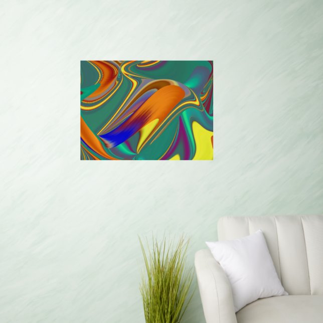 Spring Summer Autumn Flowers Magic Wall Decal (Living Room)