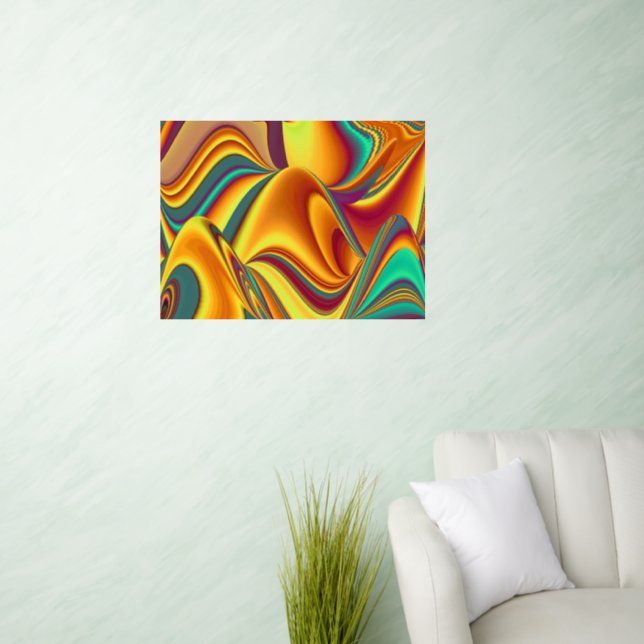 Spring Summer Autumn Flowers Magic Wall Decal (Living Room)