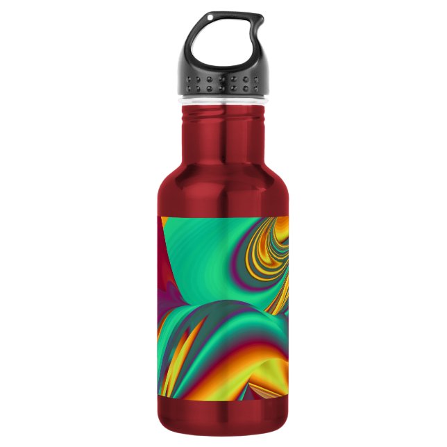 Spring Summer Autumn Flowers Magic Water Bottle (Front)