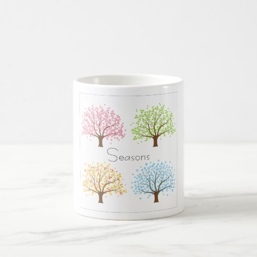 Spring Summer Autumn Winter Trees Coffee Mug