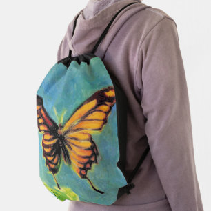 Spring Summer Butterfly - Drawstring Bag