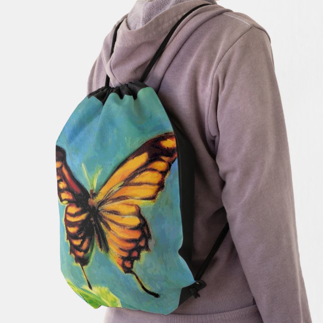 Spring Summer Butterfly -  Drawstring Bag (Insitu)