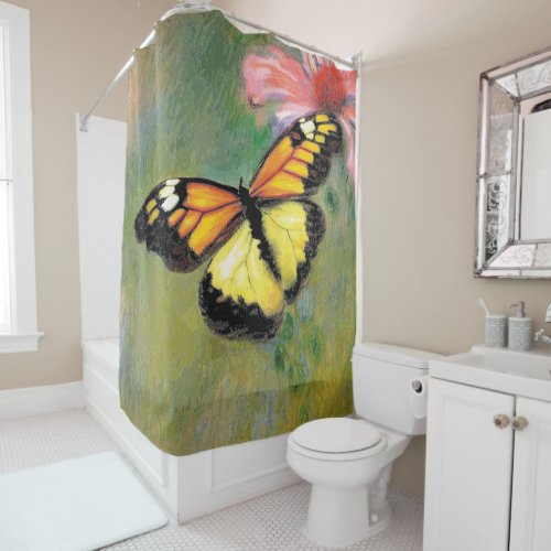Spring Summer Butterfly _ Shower Curtain