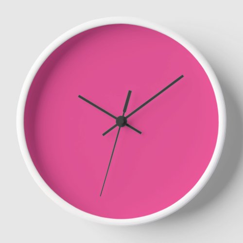 Spring Summer Color Beetroot Purple Clock