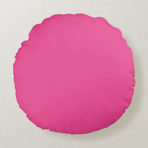 Spring Summer Color Beetroot Purple Round Pillow