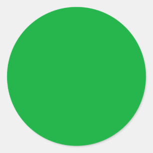 Spring Summer Color Classic Green Round Sticker