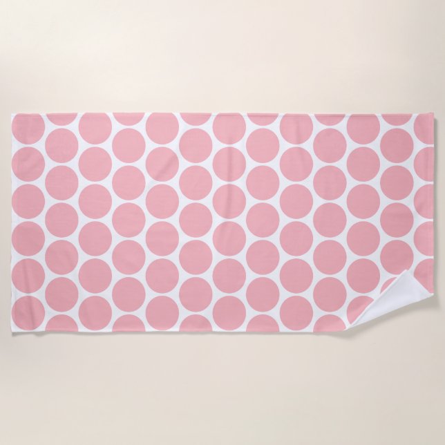Spring Summer Color Crystal Rose Beach Towel (Front)