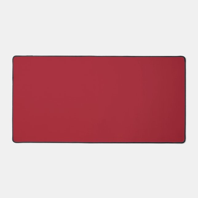 Spring Summer Color Fiery Red Desk Mat (Front)