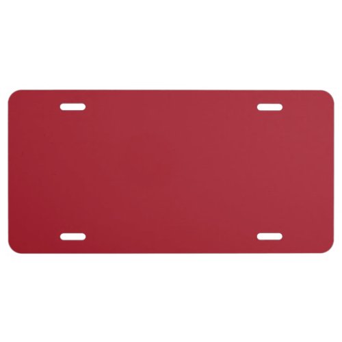 Spring Summer Color Fiery Red License Plate