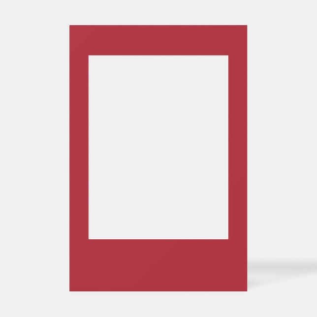 Spring Summer Color Fiery Red Selfie Frame (Front)
