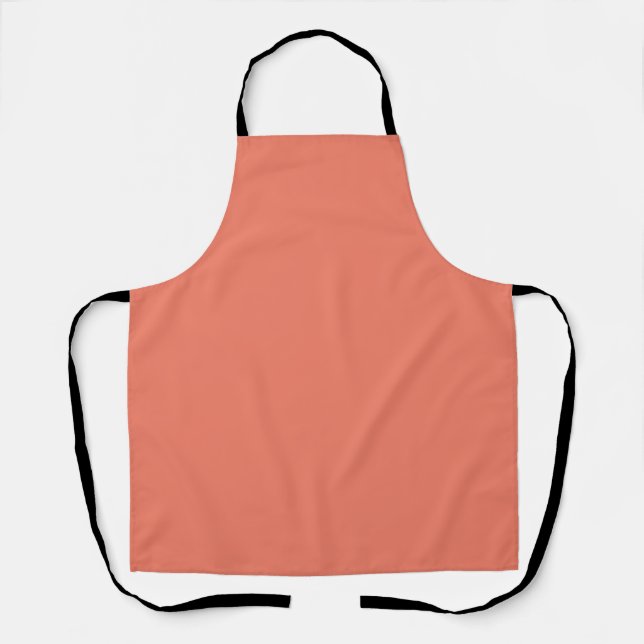 Spring Summer Color Peach Pink Apron (Front)