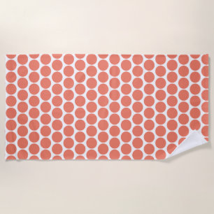 Spring Summer Color Peach Pink Beach Towel