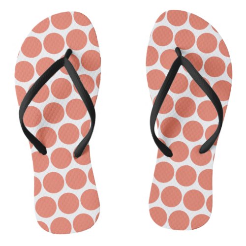 Spring Summer Color Peach Pink Flip Flops