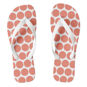 Spring Summer Color Peach Pink Flip Flops