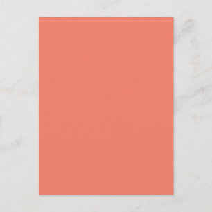 Spring Summer Color Peach Pink Holiday Postcard