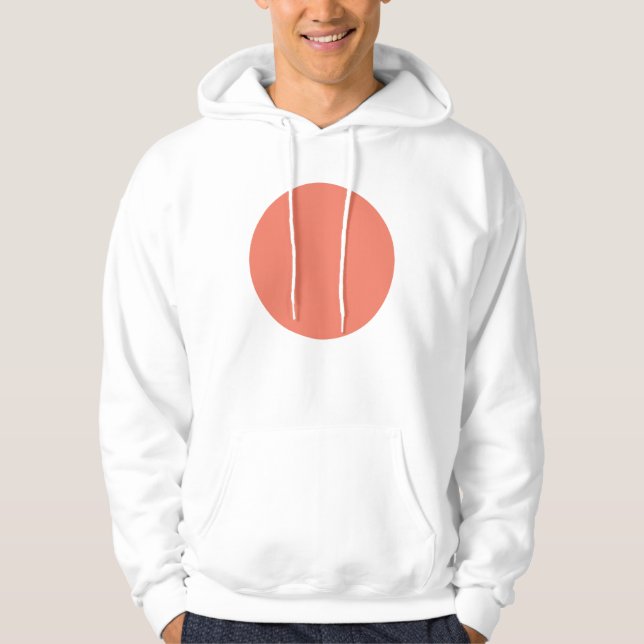 Spring Summer Color Peach Pink Hoodie (Front)