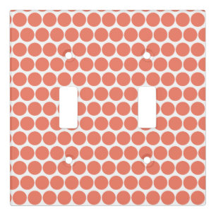 Spring Summer Color Peach Pink Light Switch Cover