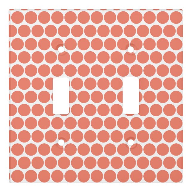 Spring Summer Color Peach Pink Light Switch Cover (Front)