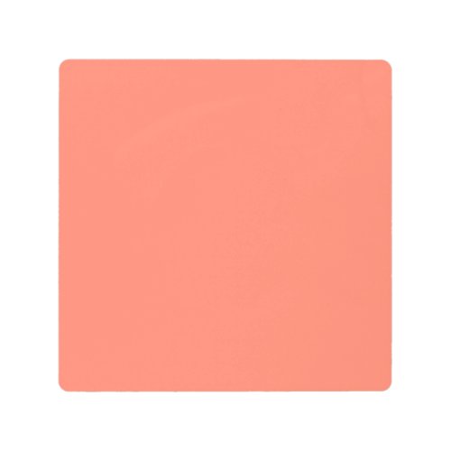 Spring Summer Color Peach Pink Metal Print