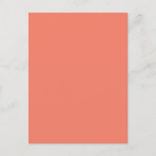 Spring Summer Color Peach Pink Postcard