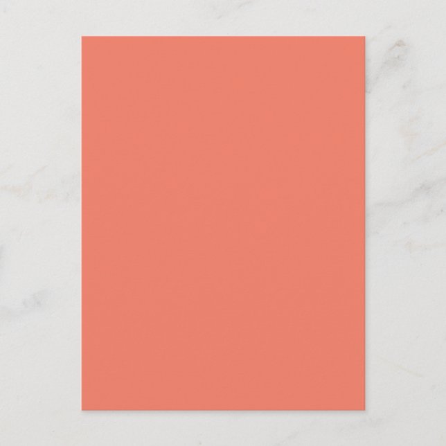 Spring Summer Color Peach Pink Postcard (Front)