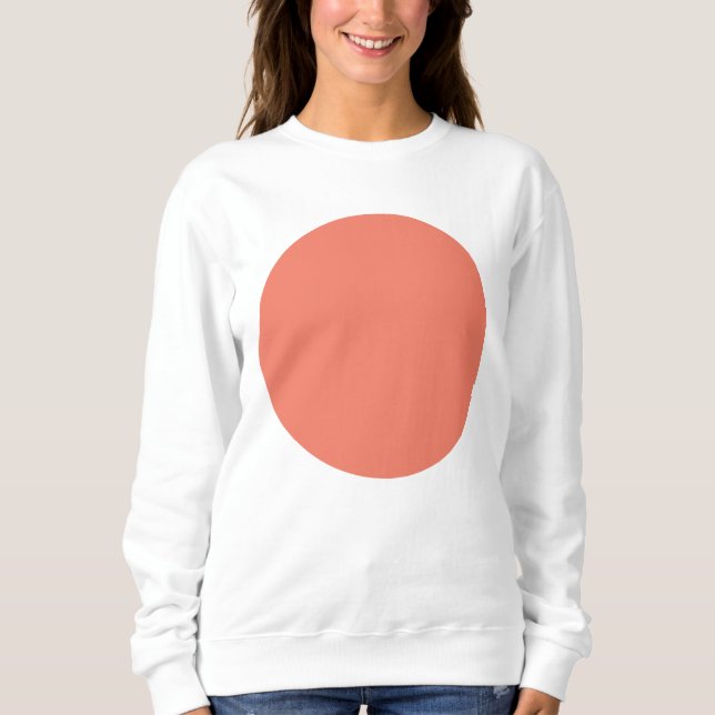 Spring Summer Color Peach Pink Sweatshirt (Front)