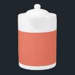 Spring Summer Color Peach Pink Teapot<br><div class="desc">Peach Pink is one of the colors that are currently in fashion. If you are looking for a fun and vibrant color this is your choice.</div>
