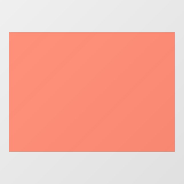 Spring Summer Color Peach Pink Window Cling (Sheet)